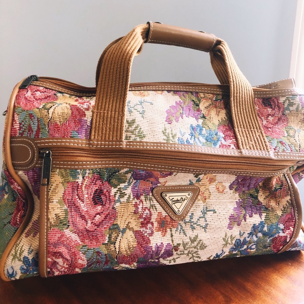 Vintage Floral Suitcase